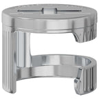 vidaXL Zapfenschloss-Muttern 12 pcs Silber 12 x 10 mm Metall