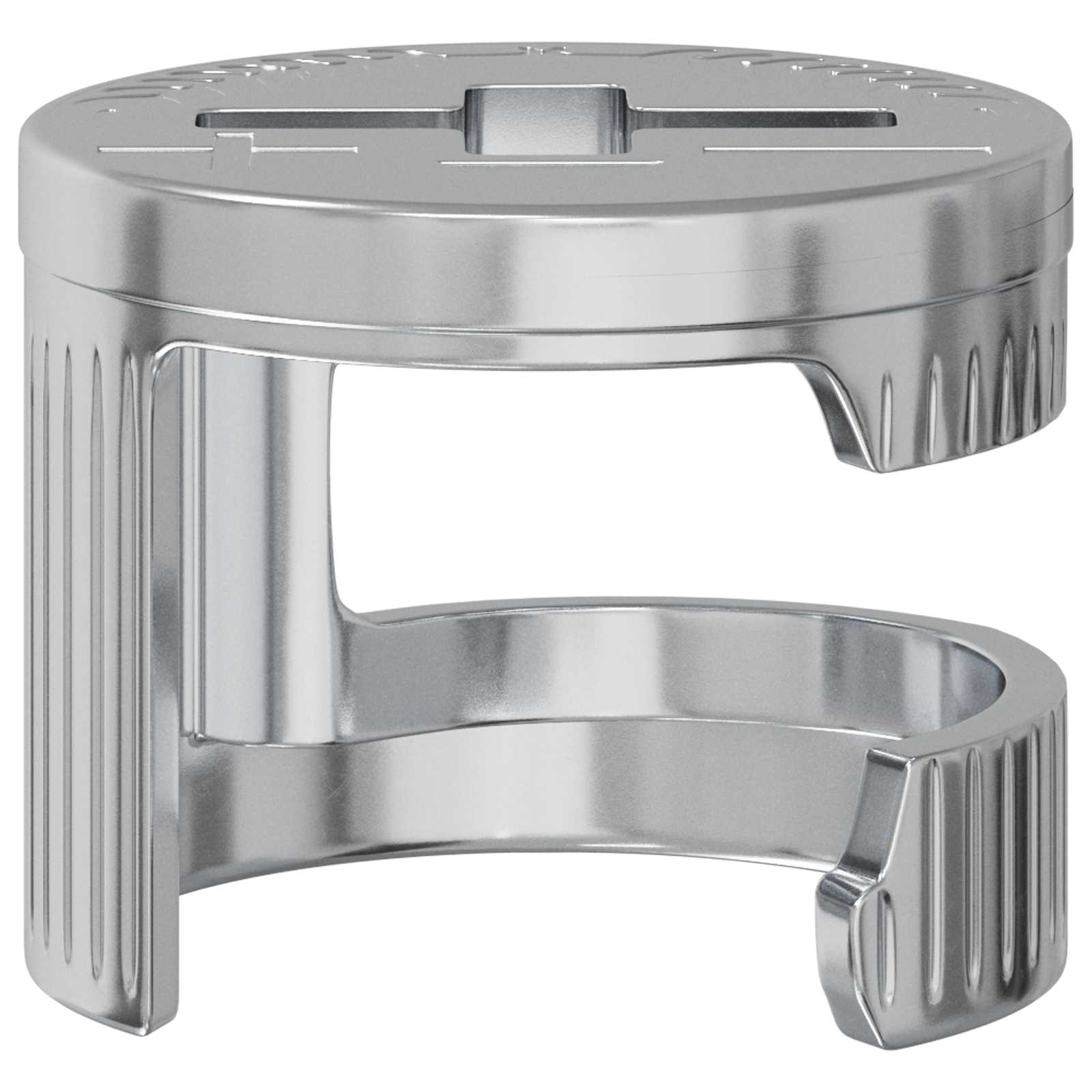 vidaXL Zapfenschloss-Muttern 12 pcs Silber 12 x 10 mm Metall