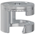 vidaXL Zapfenschloss-Muttern 4000 pcs Silber Metall