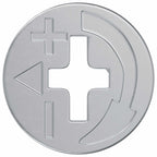 vidaXL Zapfenschloss-Muttern 4000 pcs Silber Metall