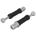 vidaXL Schwenkverschluss-Schraube 2 pcs Silber und Schwarz M6 x 40 mm