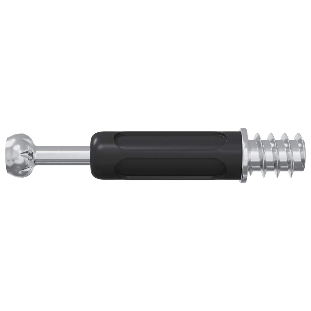vidaXL Schwenkverschluss-Schraube 2 pcs Silber und Schwarz M6 x 40 mm