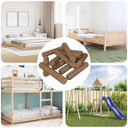 vidaXL Holzdübel 18000 pcs Braun Massivholz