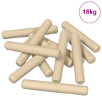 vidaXL Holzdübel 12000 pcs Braun Massivholz