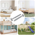 vidaXL Holzschrauben 2 pcs Silber M6 x 70 mm Stahl