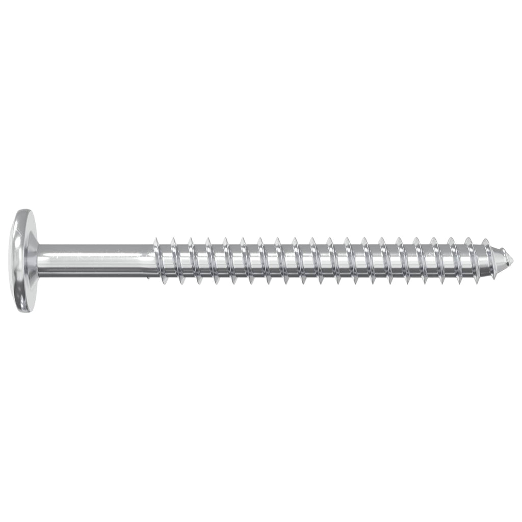 vidaXL Holzschrauben 2 pcs Silber M6 x 70 mm Stahl