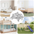 vidaXL Holzschrauben 1350 pcs Silber Stahl