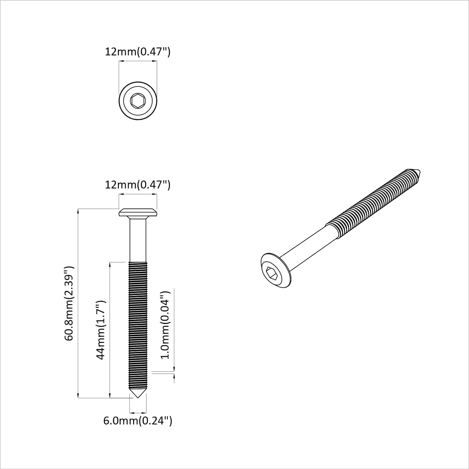 vidaXL Möbel-Schrauben 1600 pcs Silber Stahl