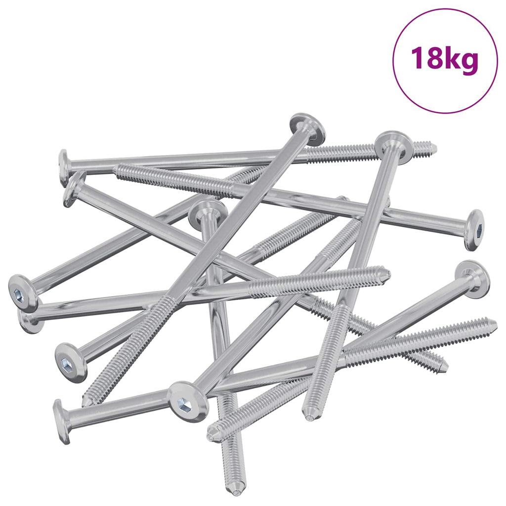 vidaXL Möbel-Schrauben 800 pcs Silber Stahl