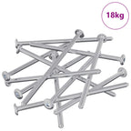 vidaXL Möbel-Schrauben 800 pcs Silber Stahl