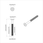 vidaXL Möbel-Schrauben 800 pcs Silber Stahl