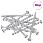 vidaXL Schraube 800 pcs Silber M6 x 120 mm Stahl