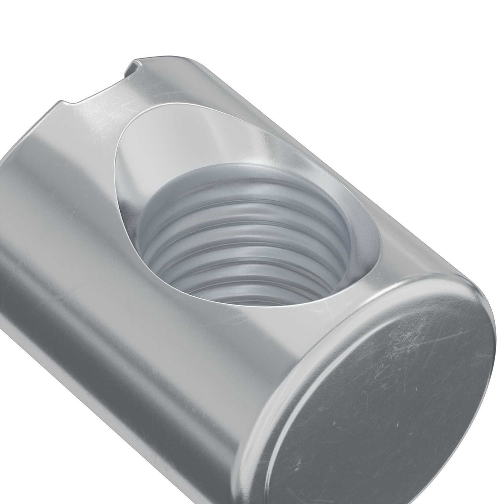 vidaXL Zylindermuttern 2 pcs Silber M6 x 13 mm Metall