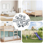 vidaXL Fassmutter 3462 pcs Silber M6 x 13 mm Eisen