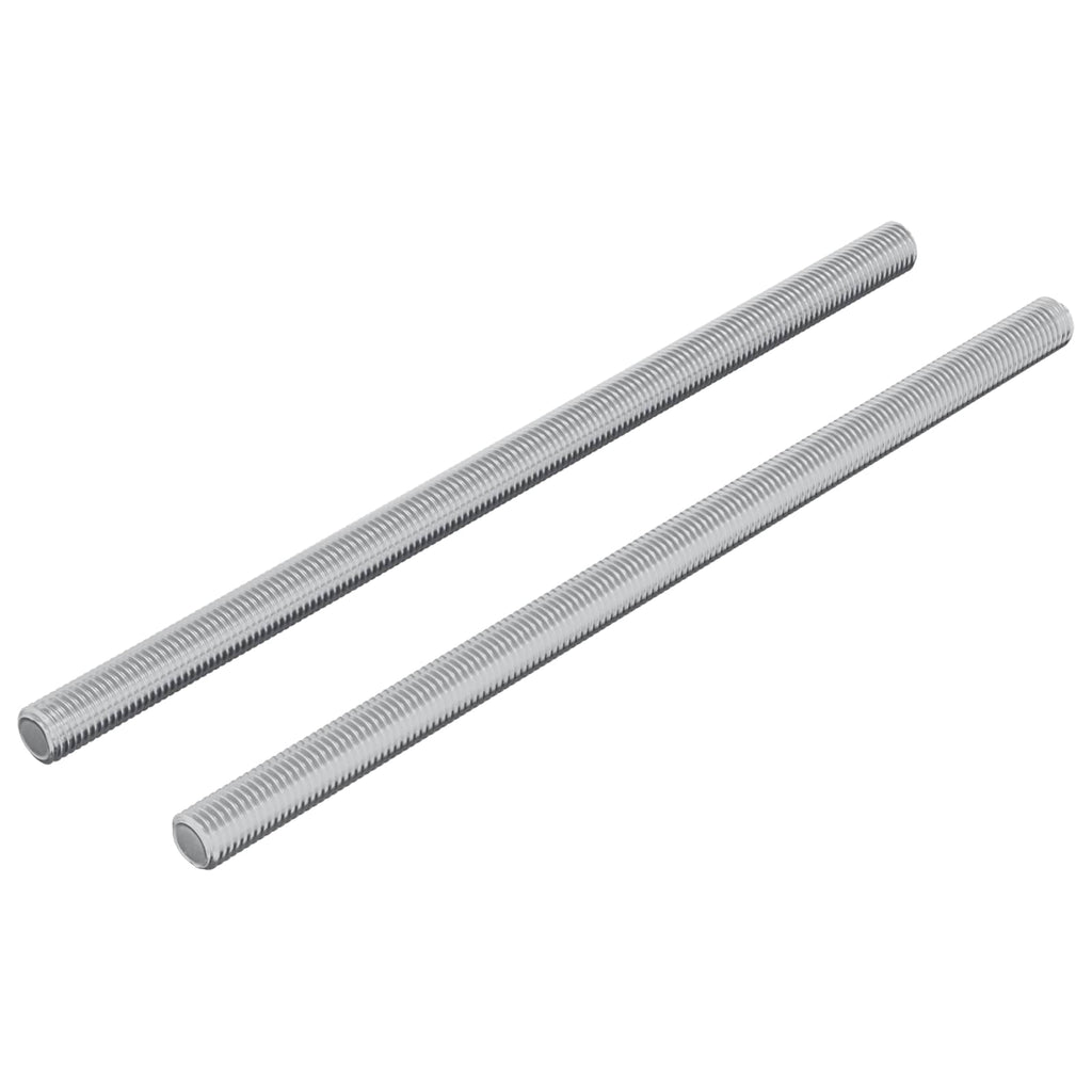 vidaXL Gewindestangen 2 pcs Silber M6 x 120 mm Metall