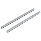 vidaXL Gewindestangen 2 pcs Silber M6 x 120 mm Metall