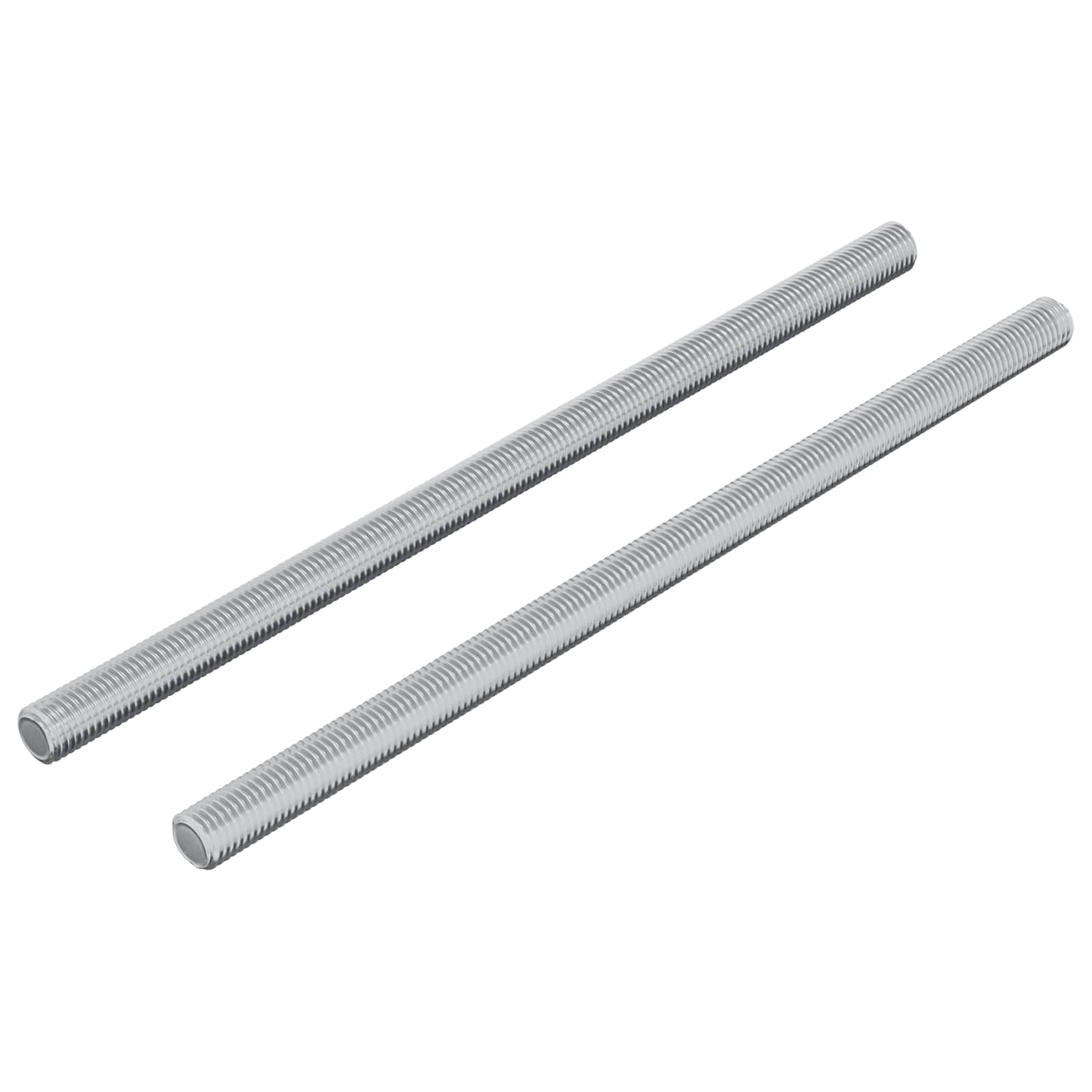 vidaXL Gewindestangen 2 pcs Silber M6 x 120 mm Metall