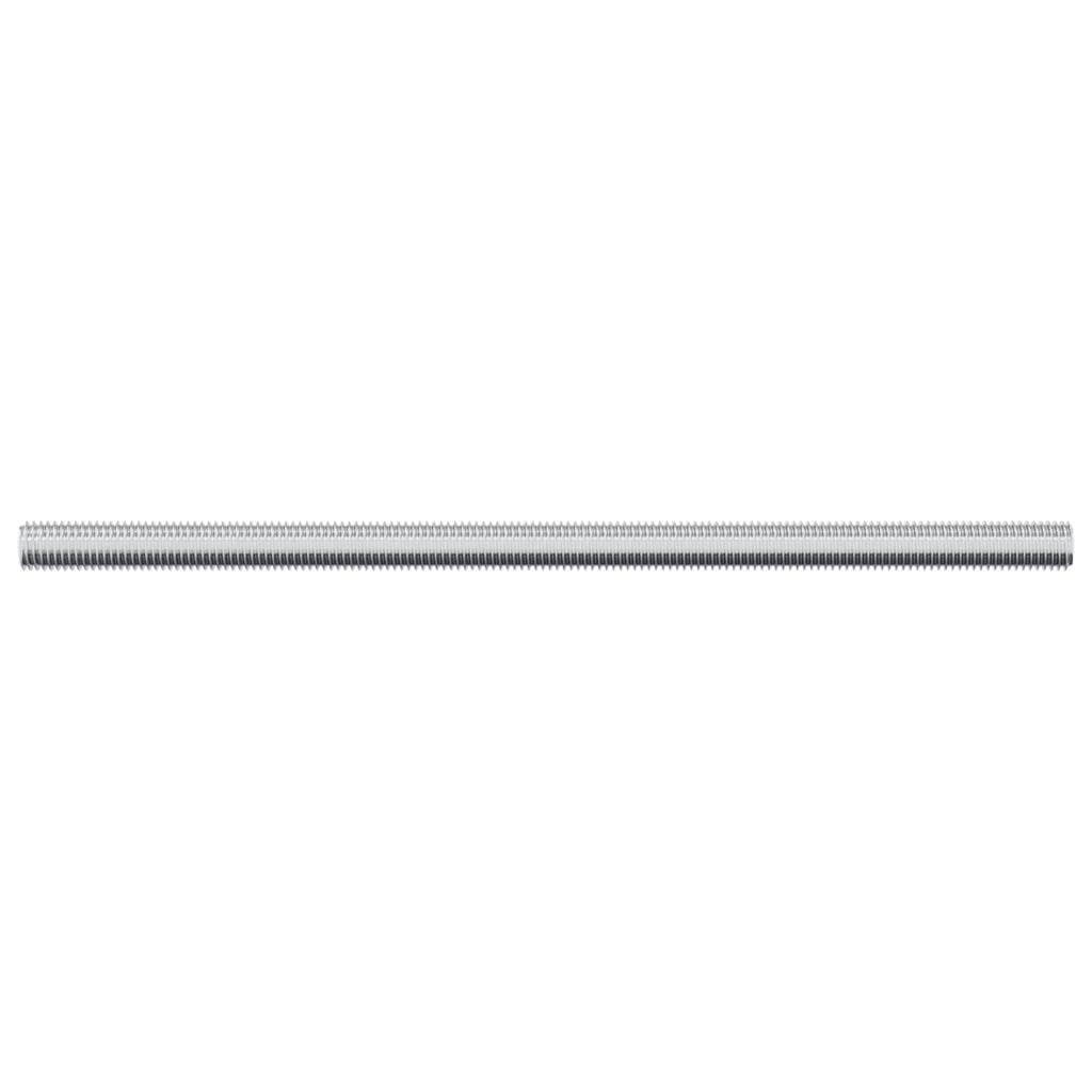 vidaXL Gewindestangen 2 pcs Silber M6 x 120 mm Metall