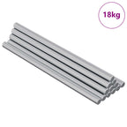 vidaXL Gewindestangen 900 pcs Silber Metall