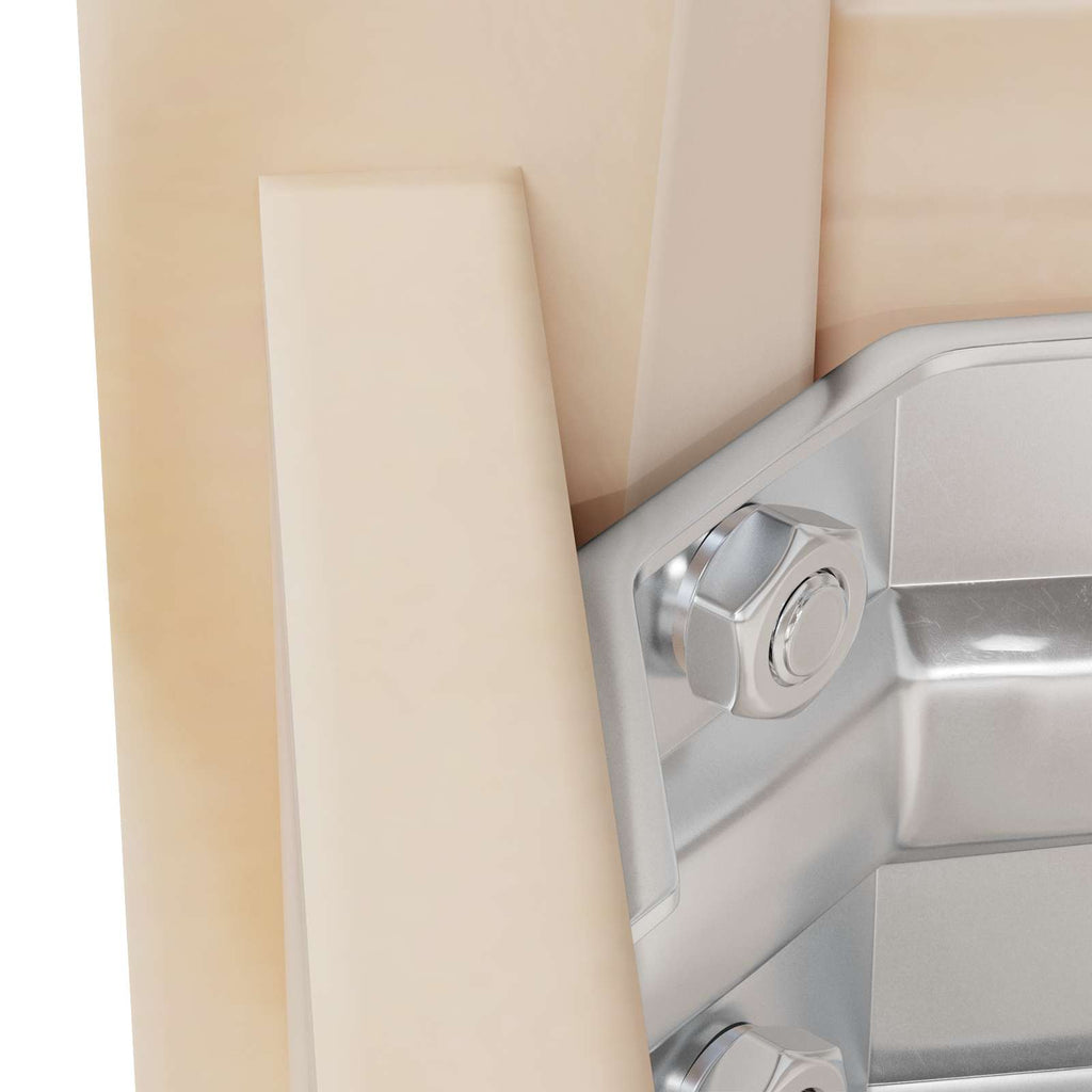vidaXL Unterlegscheiben 2 pcs Silber 10 x 10 x 1,2 mm Stahl