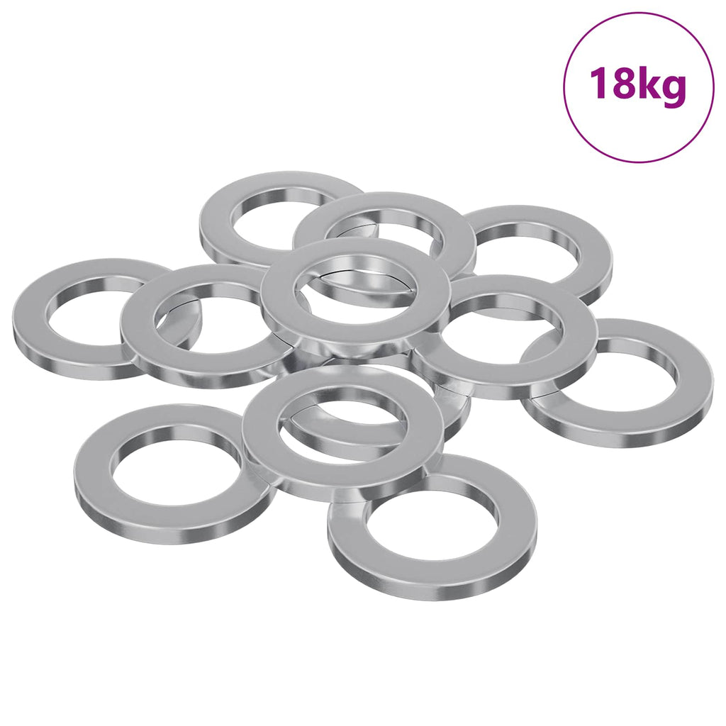 vidaXL Unterlegscheiben 50000 pcs Silber Eisen