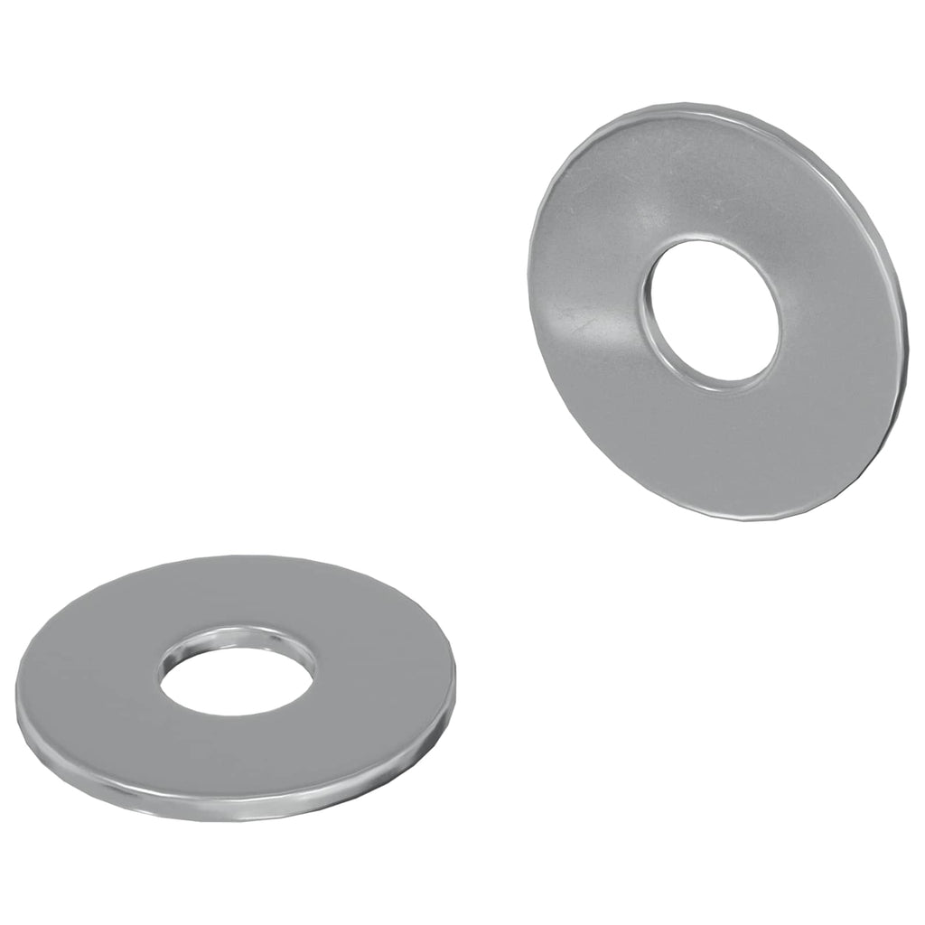 vidaXL Unterlegscheiben 2 pcs Silber 18 x 18 x 1,2 mm Eisen