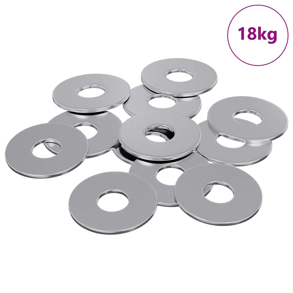 vidaXL Unterlegscheiben 9000 pcs Silber Eisen
