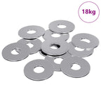 vidaXL Unterlegscheiben 9000 pcs Silber Eisen