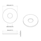 vidaXL Unterlegscheiben 9000 pcs Silber Eisen