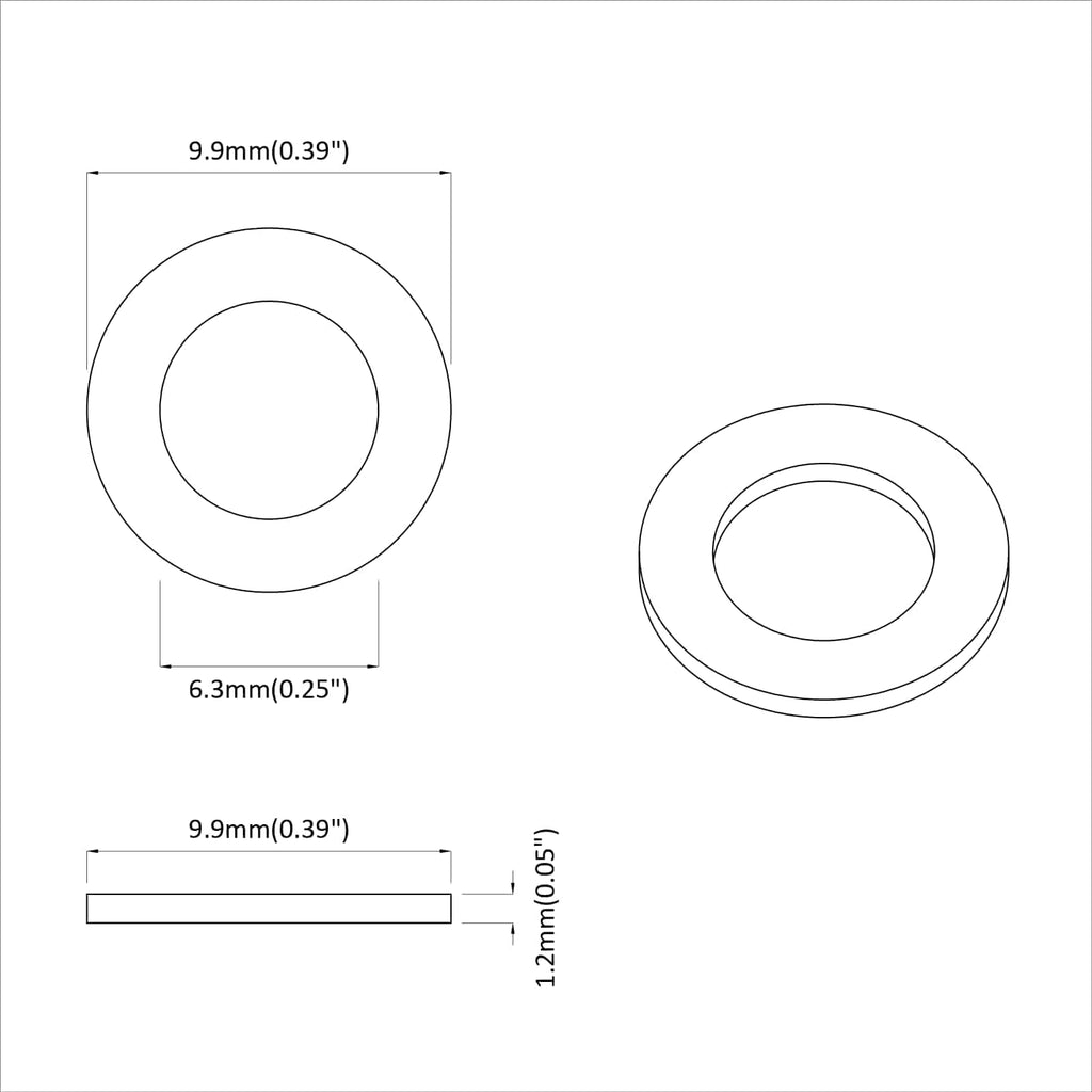 vidaXL Unterlegscheiben 52941 pcs Silber Eisen