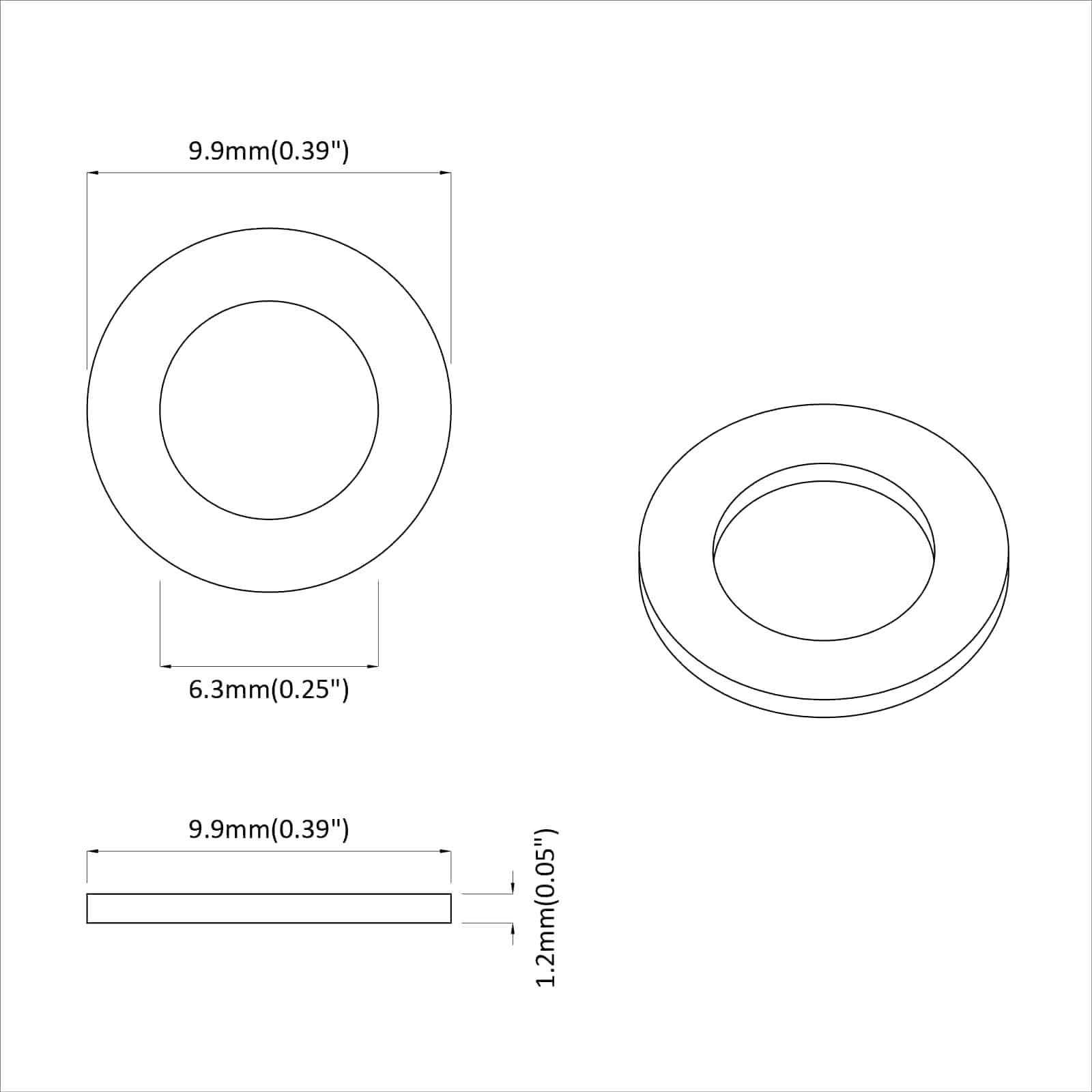 vidaXL Unterlegscheiben 52941 pcs Silber Eisen