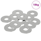 vidaXL Unterlegscheiben 33962 pcs Silber Eisen