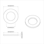 vidaXL Unterlegscheiben 33962 pcs Silber Eisen