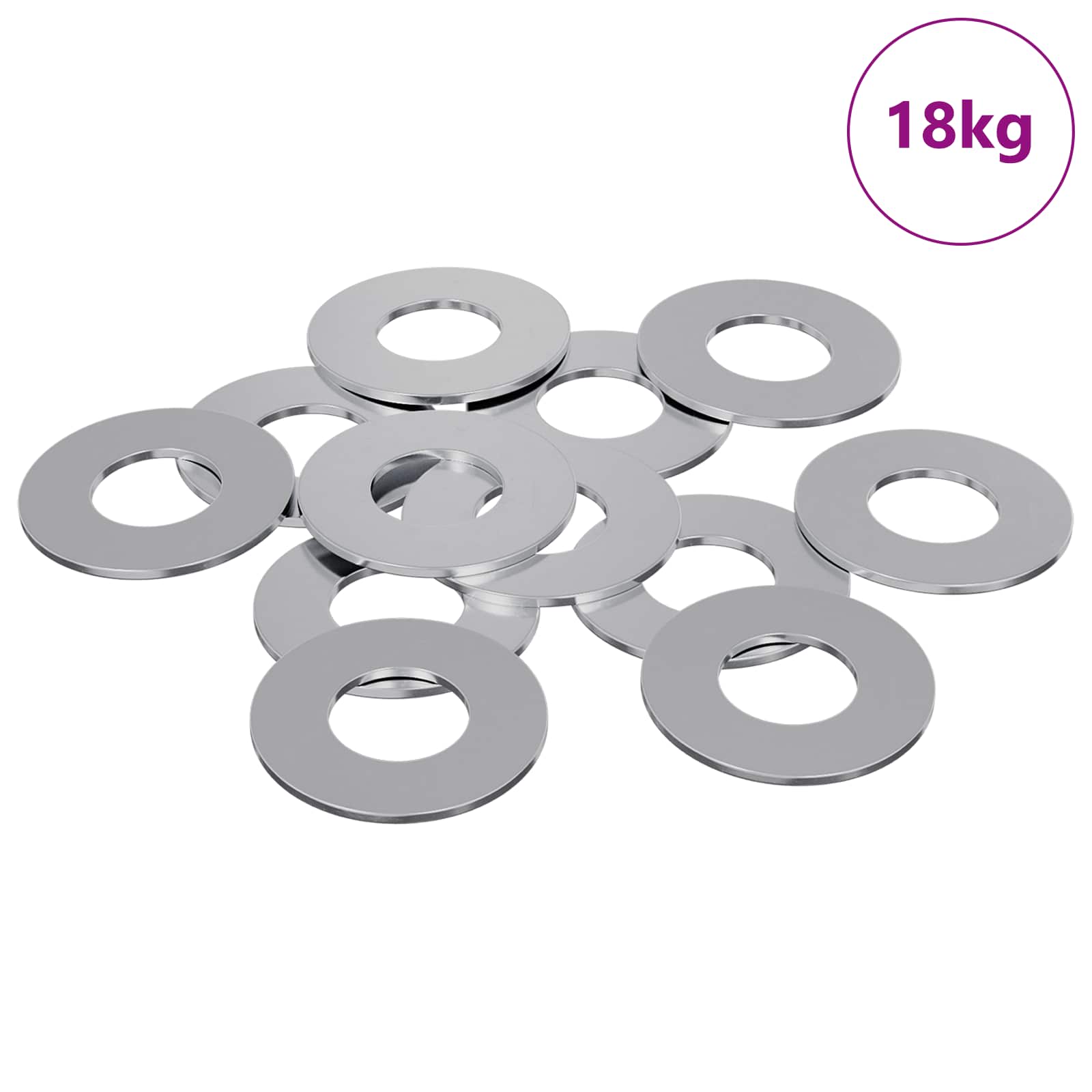 vidaXL Unterlegscheiben 11842 pcs Silber Eisen