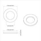 vidaXL Unterlegscheiben 11842 pcs Silber Eisen