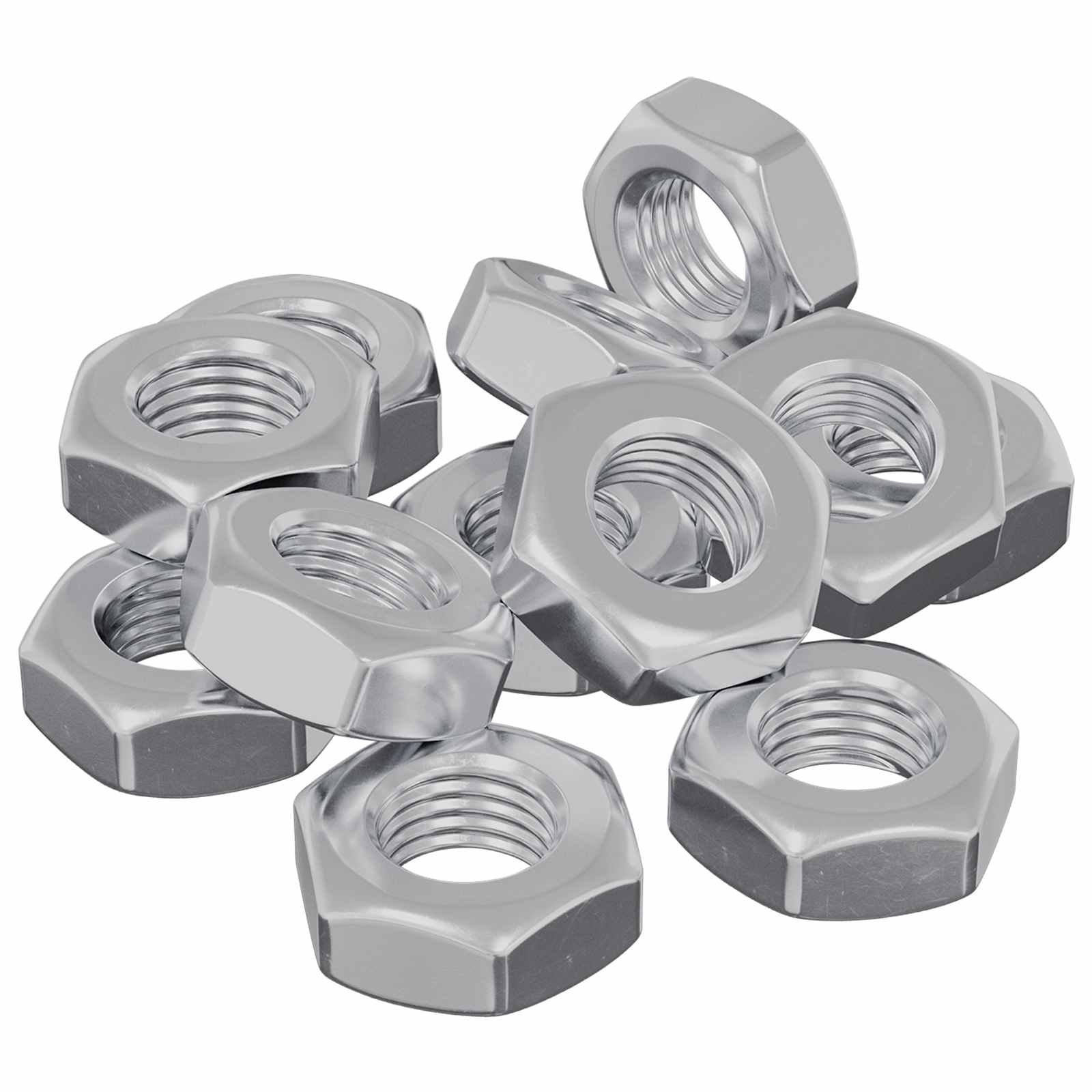 vidaXL Sechskantmutter 3600 pcs Silber Metall
