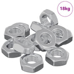 vidaXL Sechskantmutter 3600 pcs Silber Metall