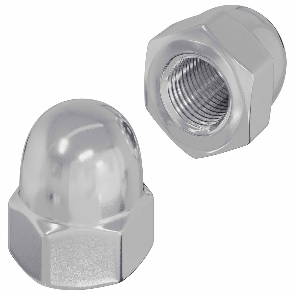 vidaXL Sechskant-Eichelmuttern 2 pcs Silber M8 Metall