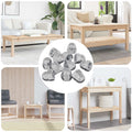 vidaXL Sechskant-Eichelmuttern 12 pcs Silber M8 Metall