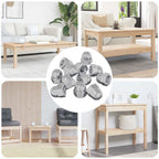 vidaXL Sechskant-Eichelmuttern 3913 pcs Silber Metall