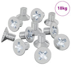 vidaXL Senkkopfschrauben 32727 pcs Silber Eisen
