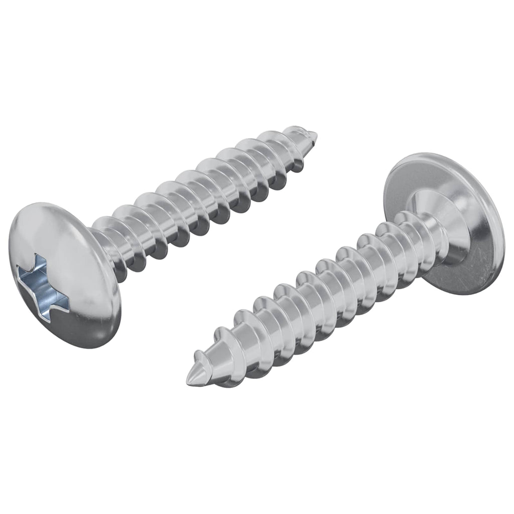 vidaXL Selbstschneidender Nagel 2 pcs Zink-beschichtet 4 x 20 mm Stahl