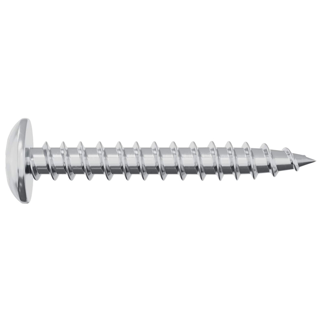 vidaXL Holzschraube 2 pcs Silber M4 x 28 mm Eisen
