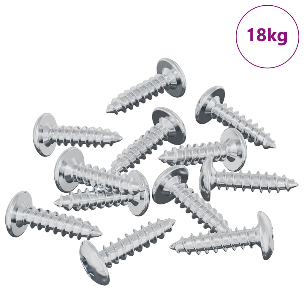 vidaXL Schraube 13636 pcs Silber M4 x 16 mm Stahl
