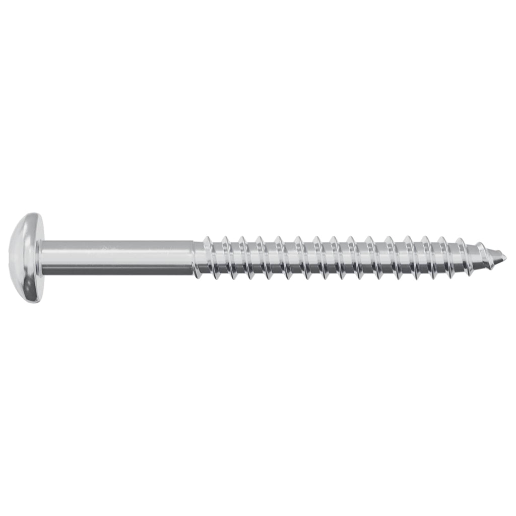 vidaXL Holzschraube 12 pcs Silber 9,8 x 53 mm Stahl
