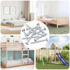 vidaXL Holzschraube 3273 pcs Silber 9,8 x 53 mm Stahl
