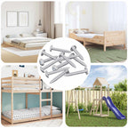vidaXL Holzschrauben 9231 pcs Silber Stahl