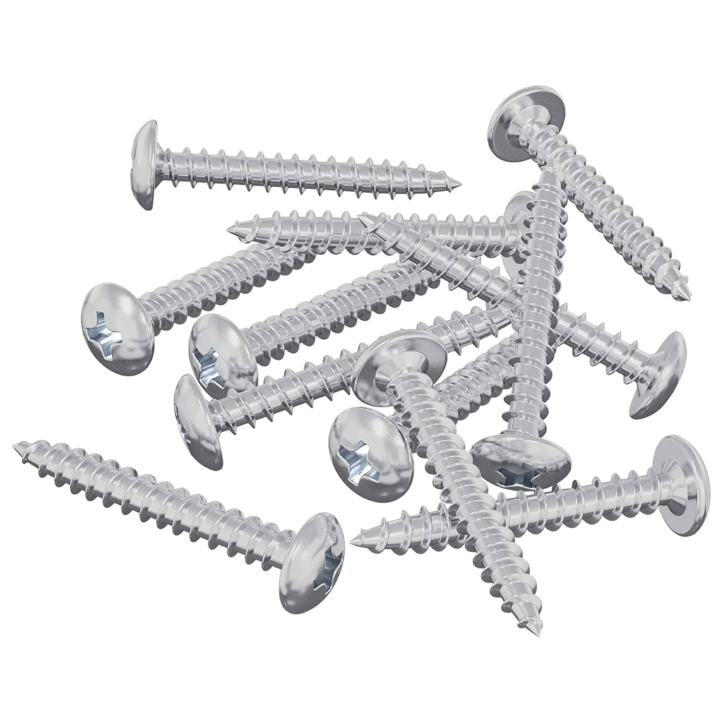 vidaXL Holzschrauben 8451 pcs Silber Stahl
