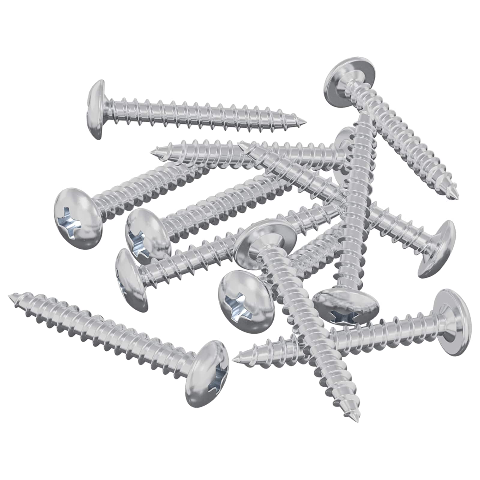 vidaXL Holzschrauben 8451 pcs Silber Stahl