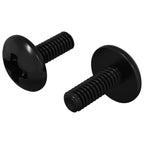vidaXL Hülsen Schrauben 2 pcs Schwarz M4 x 10 mm Stahl